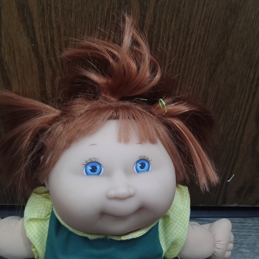 Cabbage Patch Kids Vintage Sunflower Dress Doll with Auburn Hair - Picture 2 of 7